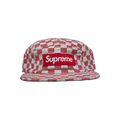 Supreme Checkerboard Camp Cap 'Red'