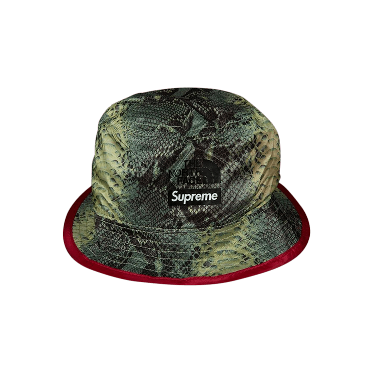 Supreme x The North Face Snakeskin Packable Reversible Crusher 'Green'