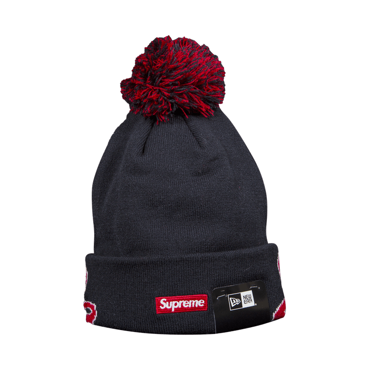Supreme x New Era Script Cuff Beanie 'Navy'