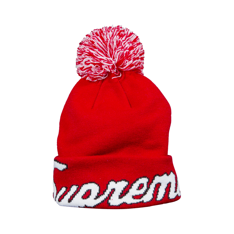 Supreme x New Era Script Cuff Beanie 'Red'