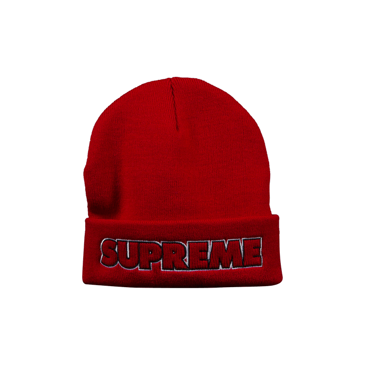 Supreme Outline Beanie 'Red'