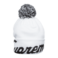 Supreme x New Era Script Cuff Beanie 'White'