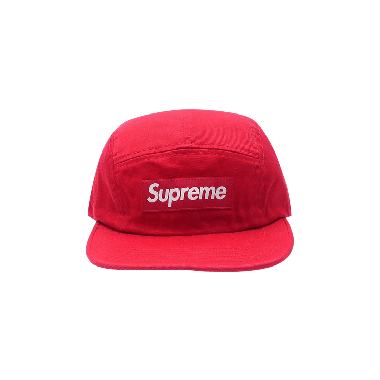 Supreme Washed Chino Twill Camp Cap 'Red'
