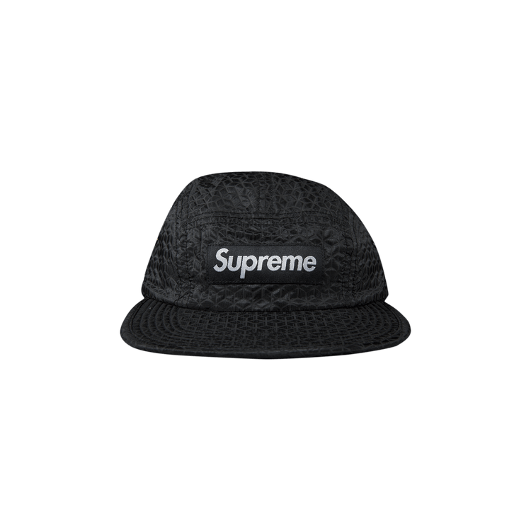 Supreme Geometric Ripstop Camp Cap 'Black'