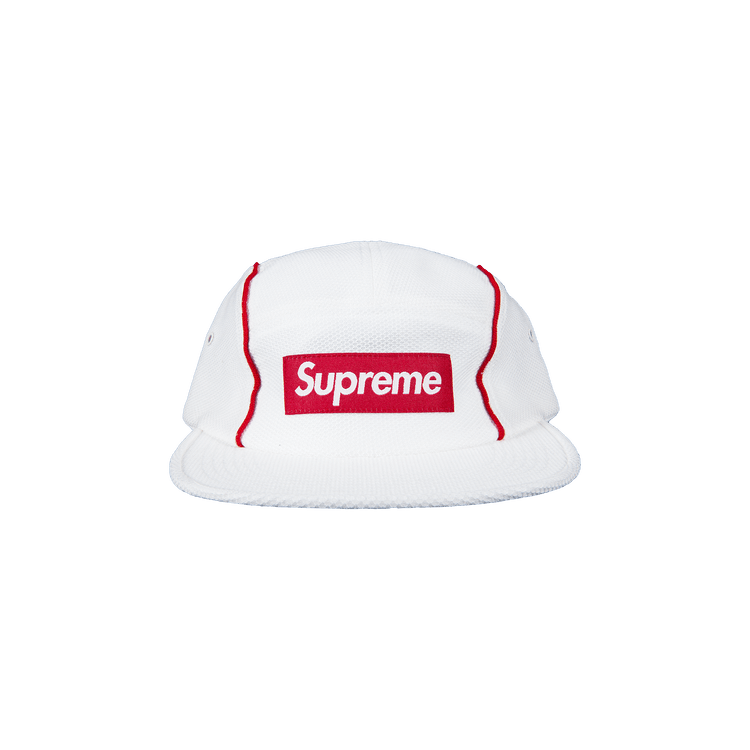 Supreme Pique Piping Camp Cap 'White'