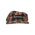 Supreme Wool Plaid Camp Cap 'Black'