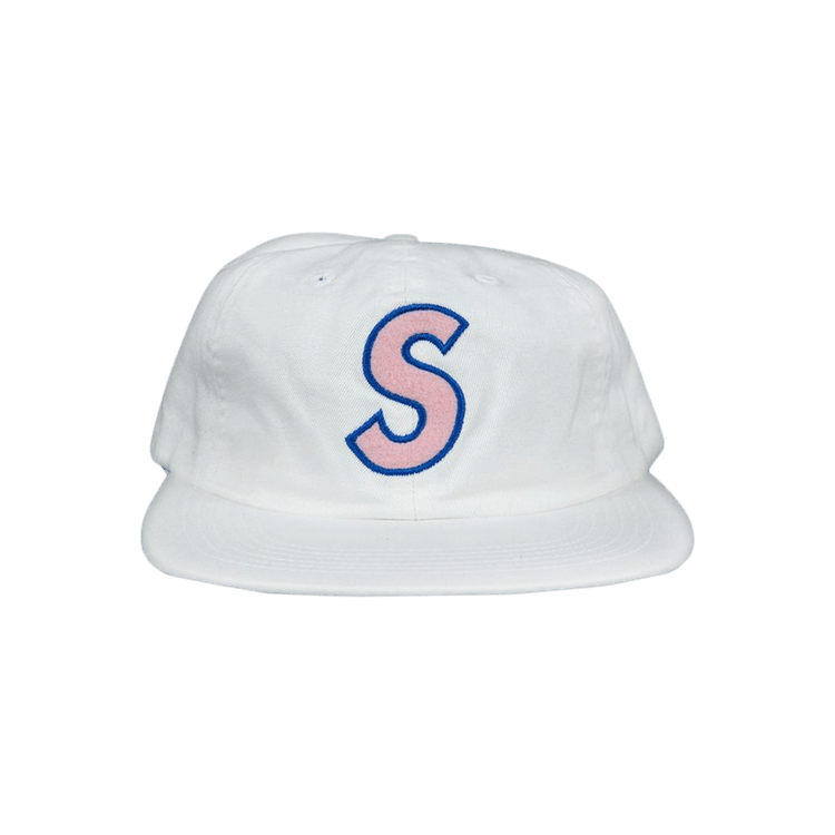 Supreme Felt S-Logo 6-Panel Cap 'White'