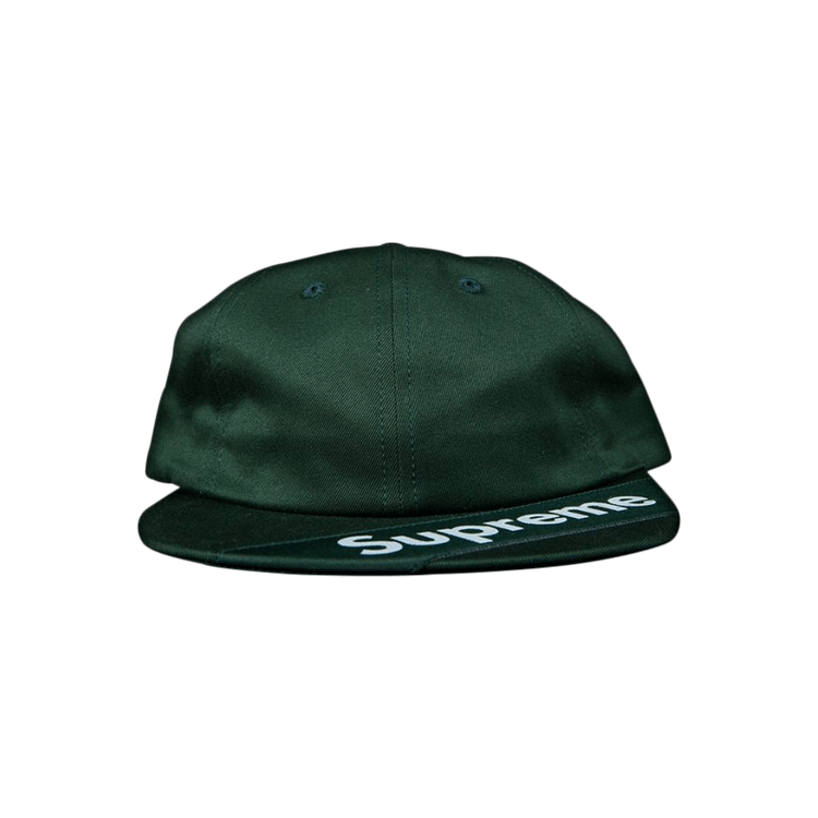 Supreme Visor Label 6 Panel 'Green'