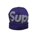 Supreme Big Logo Beanie 'Purple'