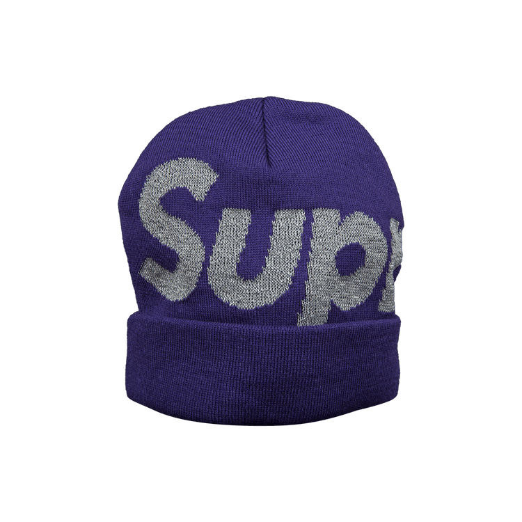 Supreme Big Logo Beanie 'Purple'