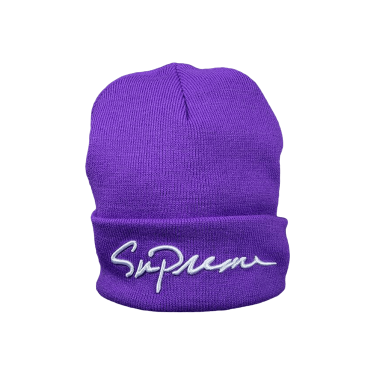 Supreme Classic Script Beanie 'Purple'