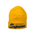 Supreme x New Era Script Beanie 'Yellow'