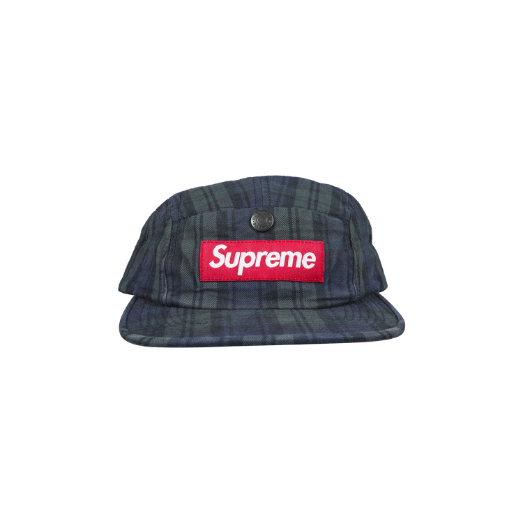 Supreme Snap Button Pocket Camp Cap 'Plaid'