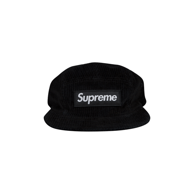 Supreme Camo Corduroy Camp Cap 'Black'