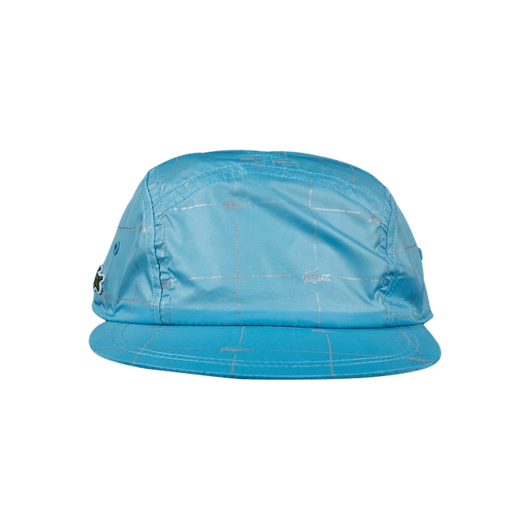 Supreme x Lacoste Reflective Grid Nylon Camp Cap 'Blue'