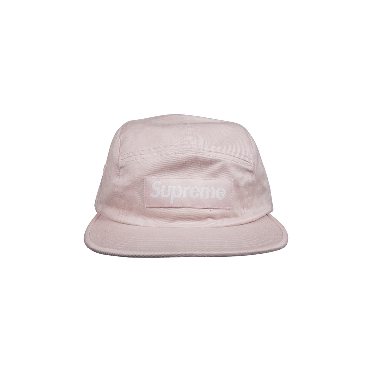Supreme Washed Chino Twill Camp Cap 'Pink'