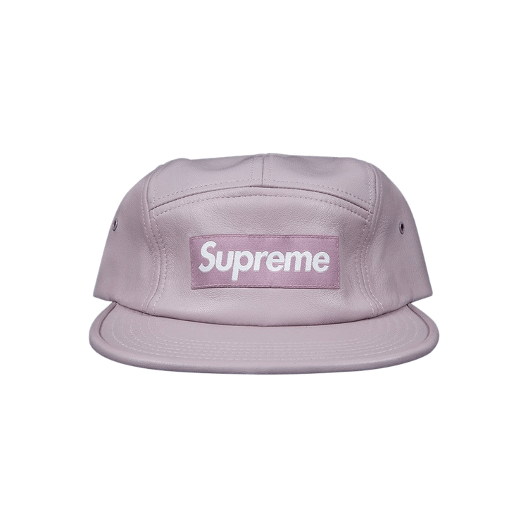 Supreme Leather Camp Cap 'Light Purple'