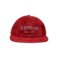 Supreme Suede Classic Logo 6 Panel 'Red'