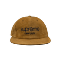 Supreme Suede Classic Logo 6 Panel Cap 'Tan'