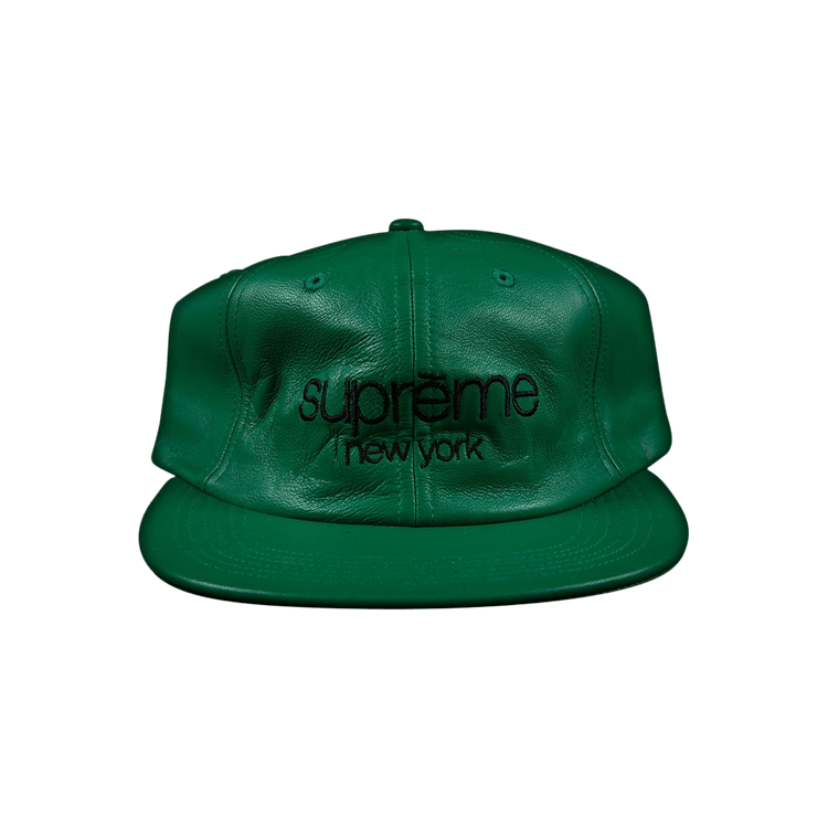Supreme Leather Classic Logo 6-Panel 'Green'