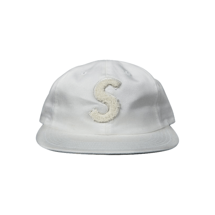 Supreme Chenille S-Logo 6 Panel 'White'