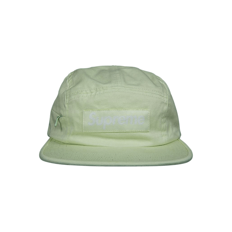Supreme Side Zip Camp Cap 'Lime'