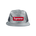 Supreme Raw Silk Camp Cap 'Silver'