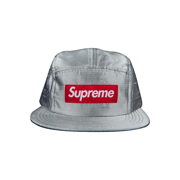Supreme Raw Silk Camp Cap 'Silver'