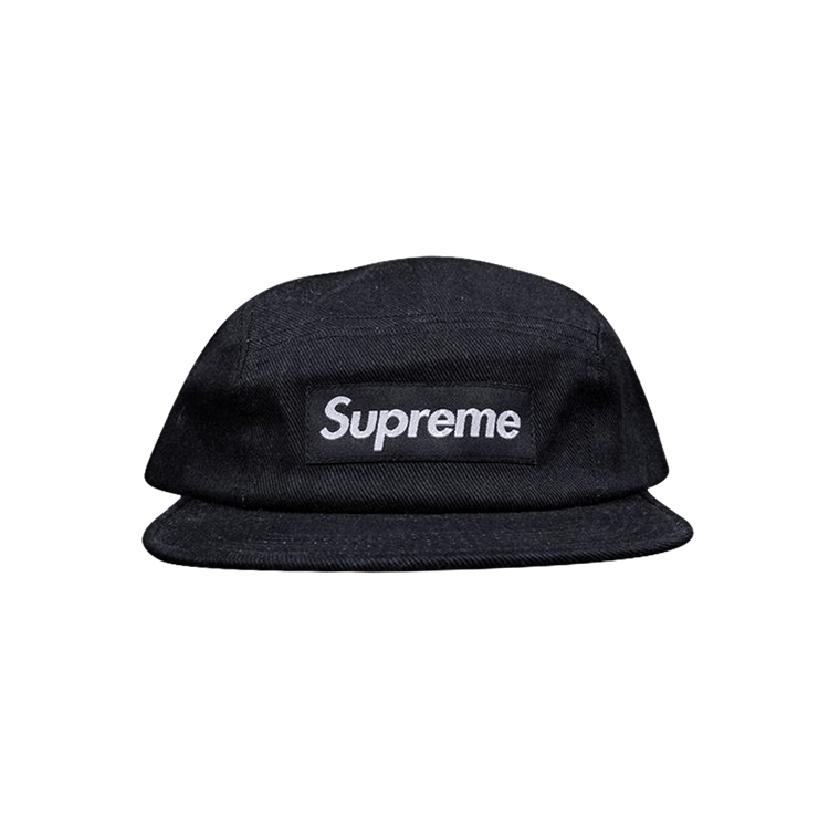 Supreme Dyed Denim Camp Cap 'Black'