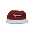 Supreme Leopard Camp Cap 'Red'