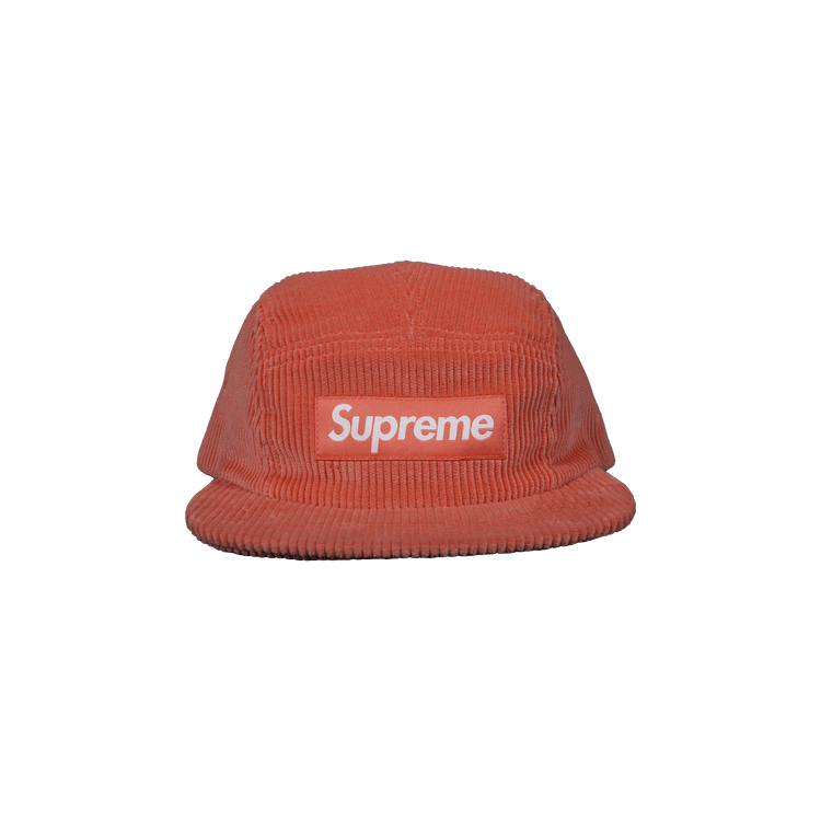 Supreme Corduroy Camp Cap 'Coral'