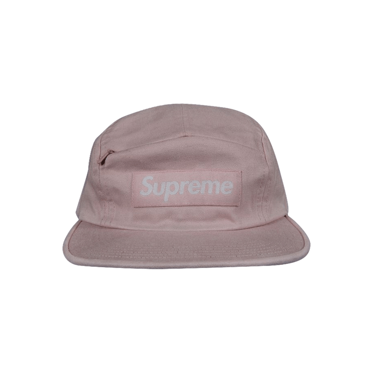 Supreme Front Panel Zip Camp Cap 'Pink'