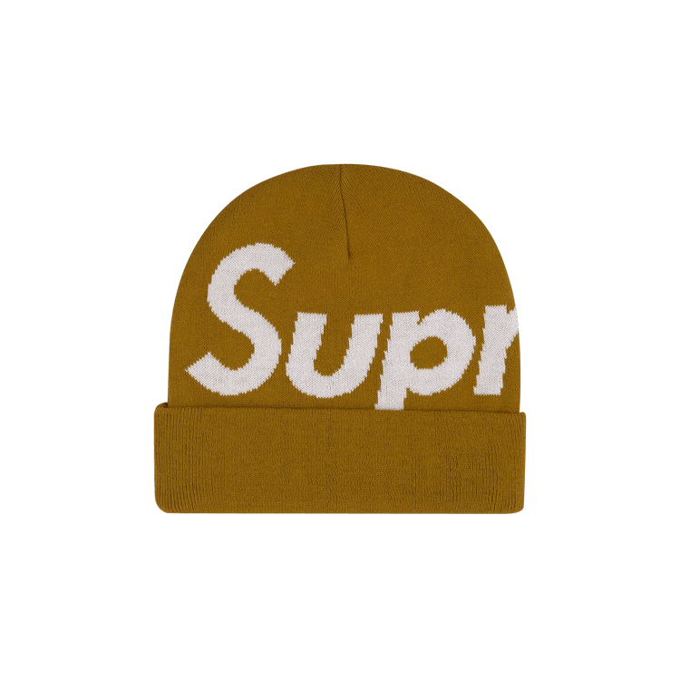 Supreme Big Logo Beanie 'Gold'