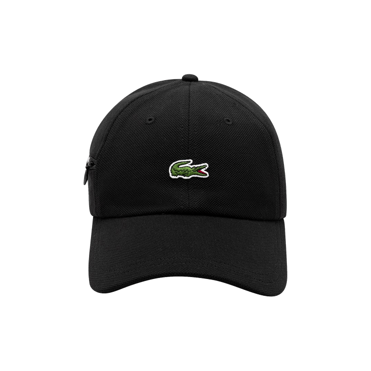 Supreme x Lacoste Pique 6 Panel Cap 'Black'