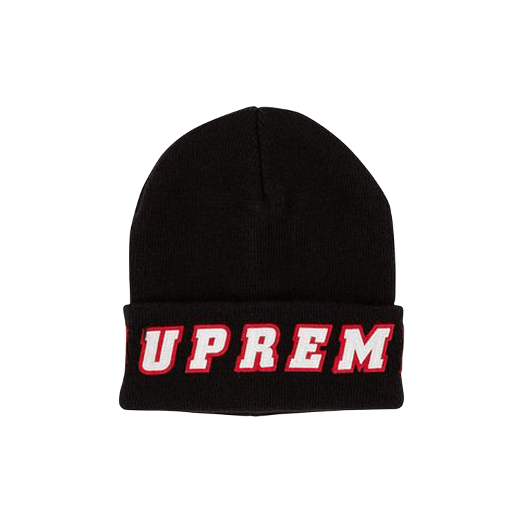 Supreme Felt Logo Beanie 'Black'