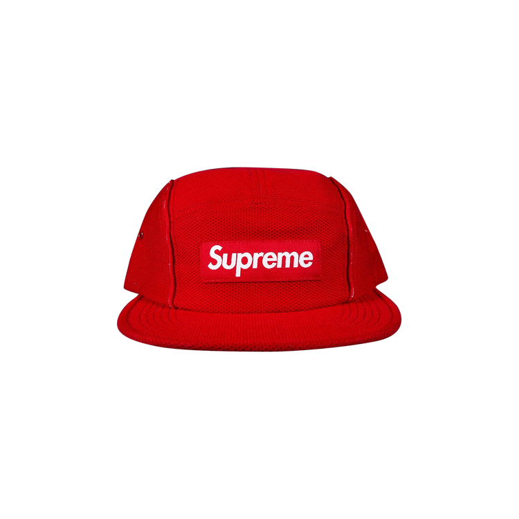 Supreme Pique Piping Camp Cap 'Red'