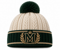 Marcelia Crest Pom Beanie — Green