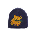 Gucci Embroidered Teddy Bear Wool Beanie 'Navy'