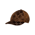 Gucci Velvet GG Logo Baseball Cap 'Brown'