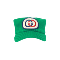 Gucci Logo Wool Visor 'Emerald'