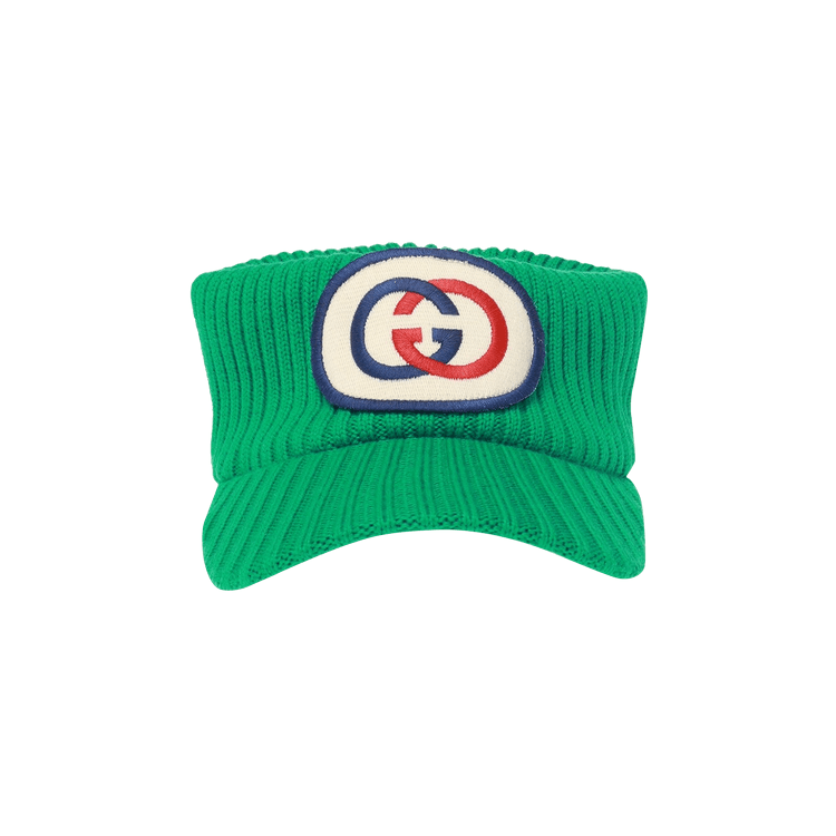 Gucci Logo Wool Visor 'Emerald'