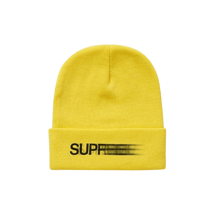 Supreme Motion Logo Beanie 'Yellow'