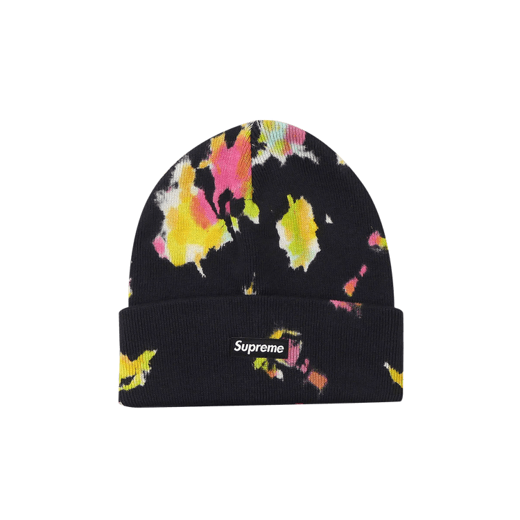Supreme Splatter Dyed Beanie 'Black'