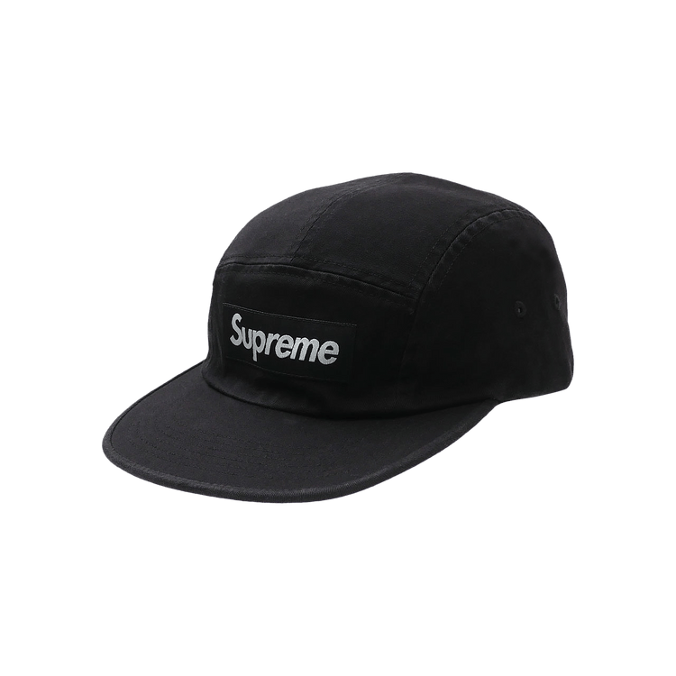 Supreme Washed Chino Twill Cap 'Black'