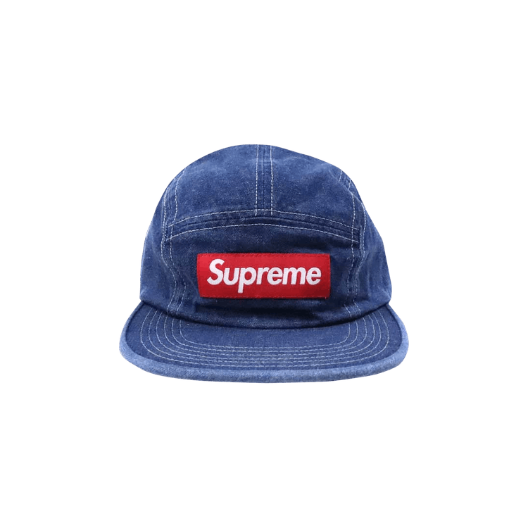 Supreme Washed Chino Twill Cap 'Blue'