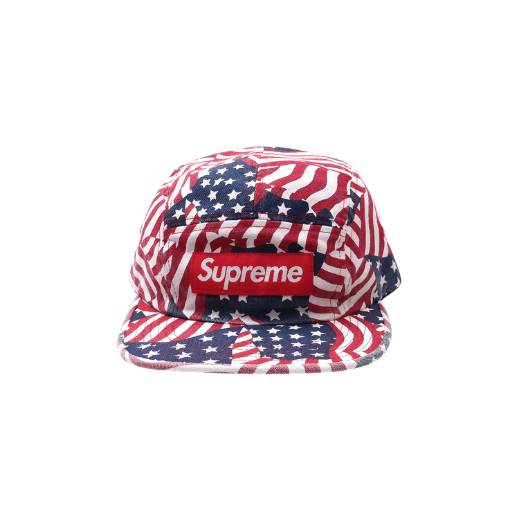 Supreme Washed Chino Twill Cap 'Flags'