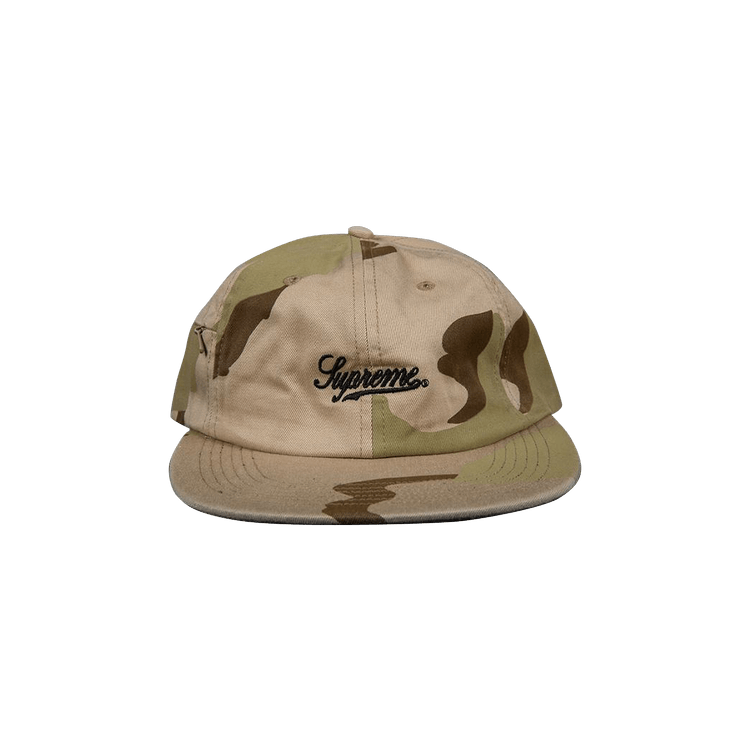 Supreme Side Pocket Script Logo 6-Panel Cap 'Desert Camo'