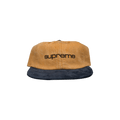 Supreme Denim Suede Compact Logo 6-Panel 'Gold'
