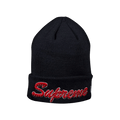 Supreme x New Era Script Beanie 'Navy'