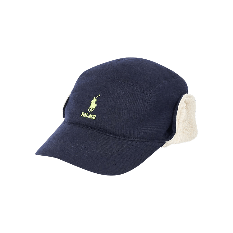 Palace x Ralph Lauren Hunting Polar Fleece Cap 'Aviator Navy'